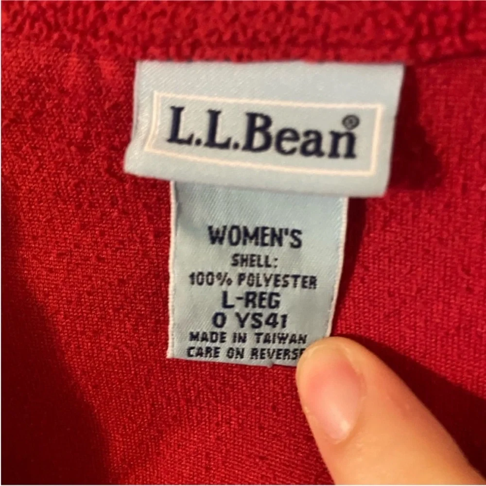 L.L .Bean sweater women’s red sweater‎ size large